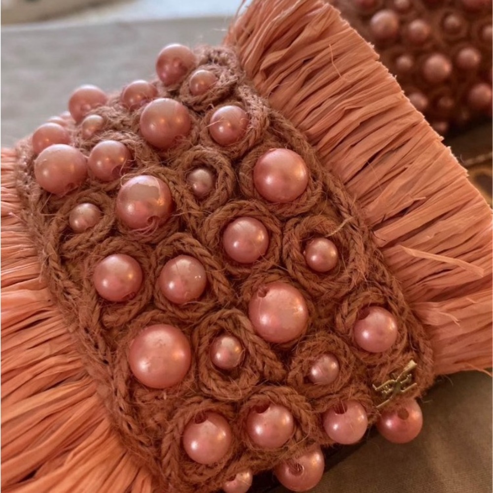 Sam Edelman Beaded and Raffia sandles